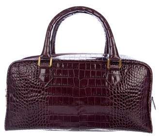 Etro Embossed Leather Handle Bag