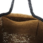 Thumbnail for your product : Maraina London Erina Brown Raffia Tote Bag With Pompom Tassels