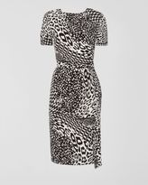 Thumbnail for your product : Jaeger Silk Animal Print Dress