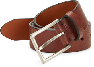 Bosca Pebbled Leather Belt