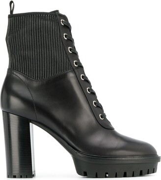 Gianvito Rossi Lace-Up Platform Boots