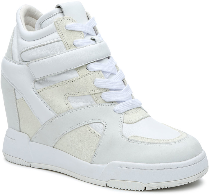 Ash Body Mixed Leather Wedge Fashion Sneakers ShopStyle