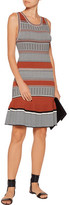 Thumbnail for your product : Sandro Striped Stretch-Knit Mini Dress