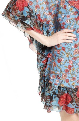See by Chloe Women's Floral Flounce Tunic Silk Dress