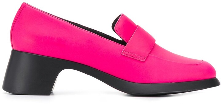 camper trisha heeled loafer
