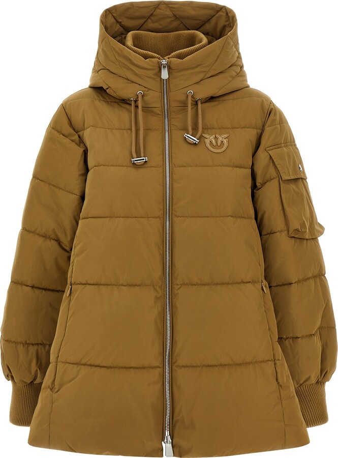 Crusca Puffer Jackets Beige