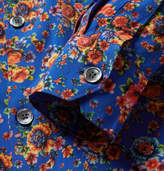 Thumbnail for your product : Our Legacy Slim-Fit Floral-Print Matte-Satin Shirt