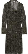 Thumbnail for your product : Topshop Rosalind Leopard-Print Silk-Georgette Dress