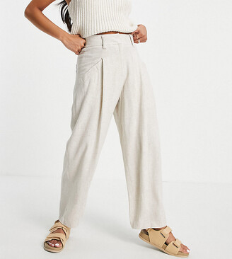 Womens Petite Linen Pants | Shop the world's largest collection of fashion  | ShopStyle UK