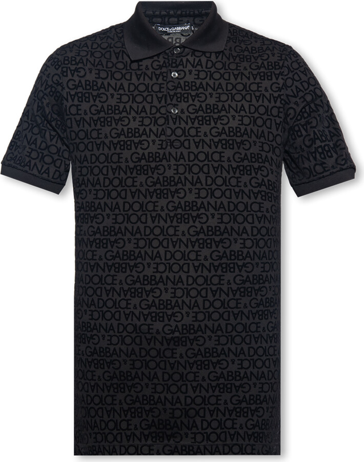 Dolce & Gabbana Polo Shirt With Logo, , - Black - ShopStyle