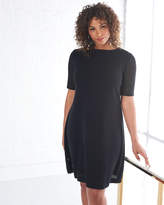 Thumbnail for your product : Misook Short-Sleeve Ottoman A-line Dress