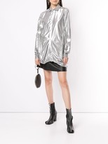 Thumbnail for your product : Rick Owens Metallic Gathered Shirt