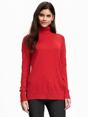 Old Navy Relaxed Hi-Lo Turtleneck Pullover for Women