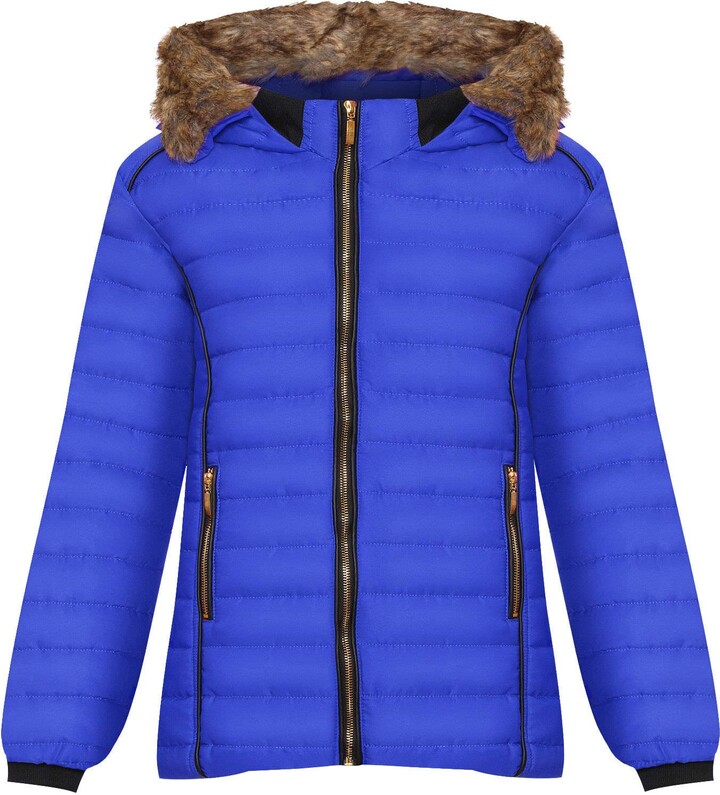 Hooded Blue Faux Fur Coat The, Royal Blue Faux Fur Coat Plus Size Uk