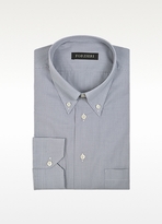 Thumbnail for your product : Forzieri Gray Micro Check Cotton Dress Shirt