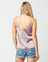 Thumbnail for your product : Socialite Lace Satin Womens Cami