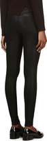 Thumbnail for your product : J Brand Black Coated High Rise Skinny Maria Jeans