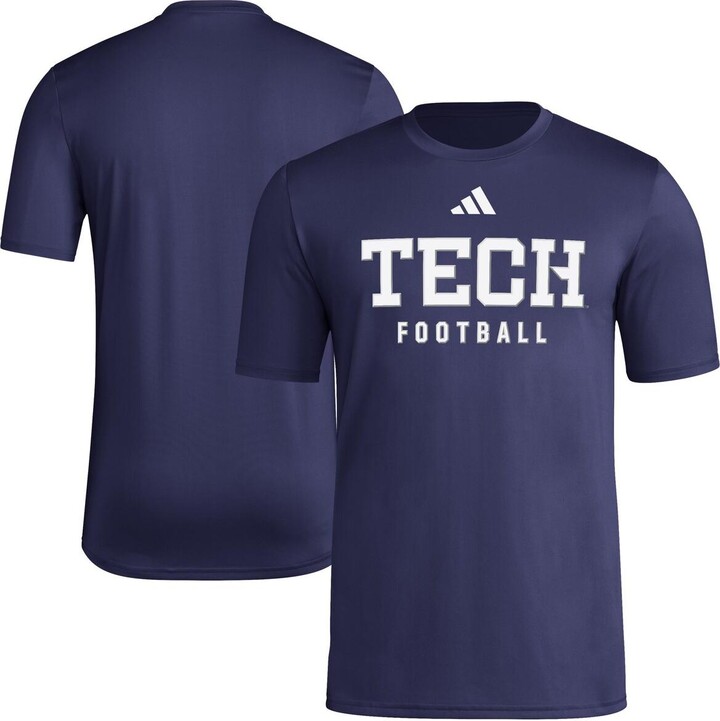 Adidas Men's Navy Georgia Tech Yellow Jackets Locker Practice Football Pre-Game T-Shirt