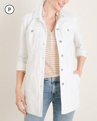 chicos elongated denim jacket