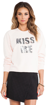 Thumbnail for your product : Markus Lupfer Kiss Me Cut Out Sweatshirt
