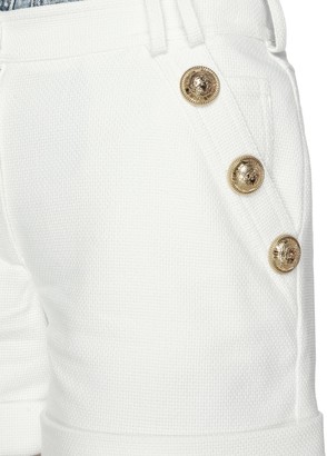 Balmain Button embellished low rise shorts