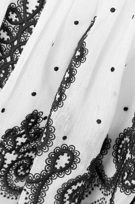 Zimmermann The Lovestruck Rope Embroidered Linen And Silk-blend Organza Mini Dress - White