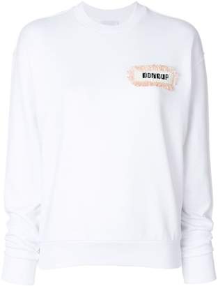 Dondup embellished logo sweatshirt