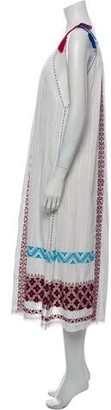 Ulla Johnson Striped Long Dress White