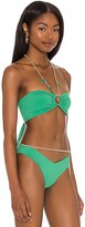 Thumbnail for your product : WeWoreWhat Necklace Bandeau Bikini Top