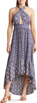 Thumbnail for your product : Angie Keyhole Halter High/Low Maxi Dress