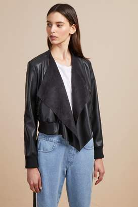 French Connenction Abellana PU Bomber Jacket