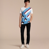 Thumbnail for your product : Burberry Abstract Check Print Cotton T-shirt