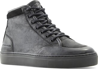 Belstaff Rally Leather High Top Sneaker - ShopStyle