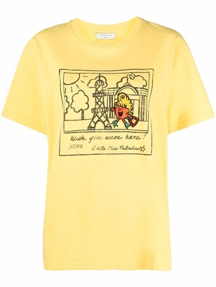 Sandro graphic-print short-sleeved T-shirt