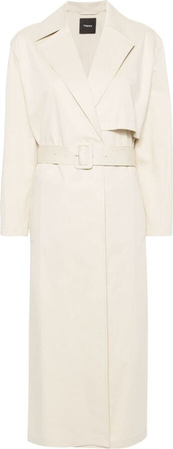 Theory Wrap trench coat ShopStyle