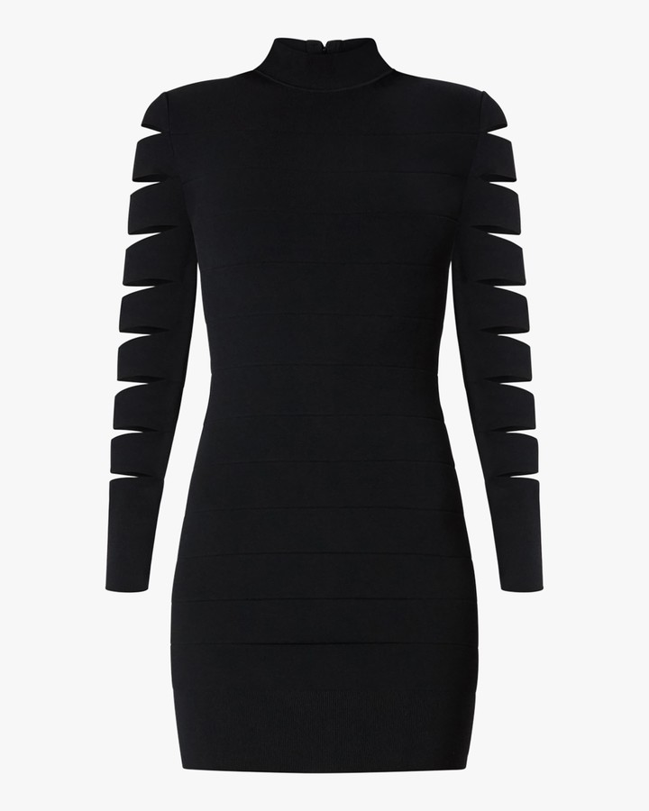 white long sleeve under dress