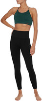 Thumbnail for your product : Pepper & Mayne Pointelle-trimmed Stretch-jacquard Leggings