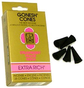 Gonesh ~ Incense Cones ~ Strawberry [Misc.] by Gonesh