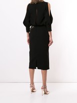 Thumbnail for your product : Saiid Kobeisy Open-Shoulder Embroidered Dress