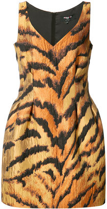 Paule Ka tiger print fitted dress