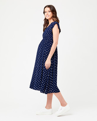 Ripe Maternity Women's Printed Dresses - Bobbie Shirred Dress - Size One Size, S at The Iconic
