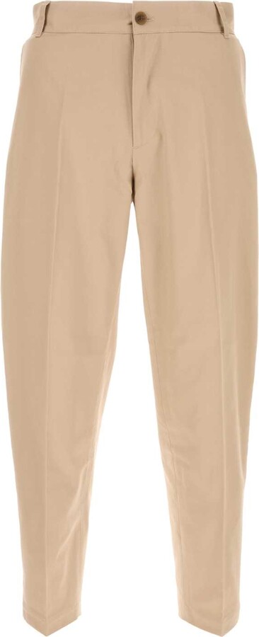 Maison Kitsun Beige Cotton Pant