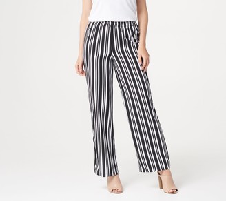 high waisted vertical striped pants