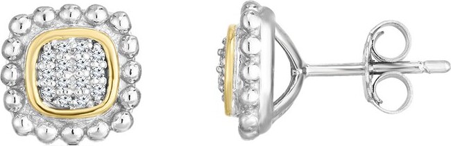 Phillip Gavriel 18K & Silver 0.14 Ct. Tw. Diamond Studs