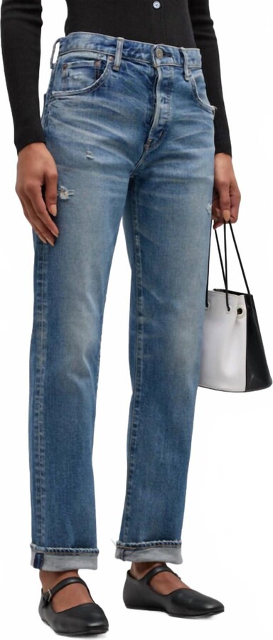 Moussy Bradenton Straight Jean In Blue