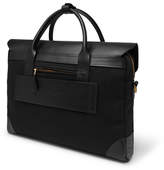 Thumbnail for your product : Bennett Winch Cotton-Canvas And Full-Grain Leather Briefcase