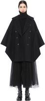Thumbnail for your product : Valentino Double Breasted Felted Wool Cape