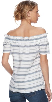 Juicy Couture Women's Striped Off-the-Shoulder Top