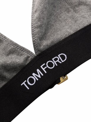 Tom Ford Logo-Underband Cashmere Triangle Bra