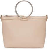 Thumbnail for your product : Kara Pink Pebble Leather Ring Crossbody Bag